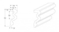 Молдинг 34х83 мм Orac Decor Duropolymer P4025 2 м