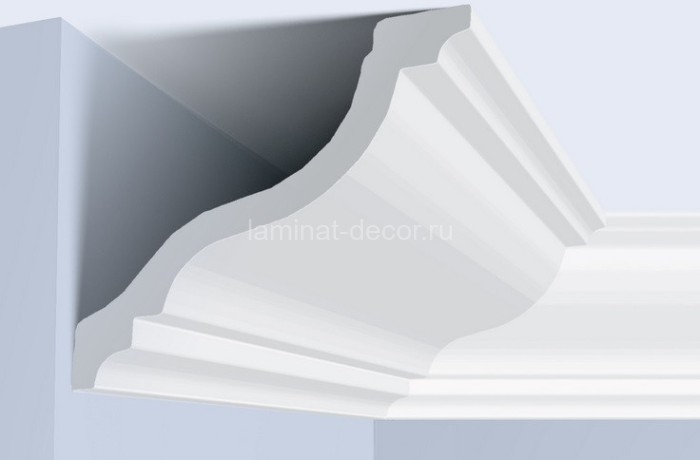Заказать Потолочный плинтус 105х110 мм Hiwood A150V1 белый 2 м 