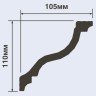 Заказать Потолочный плинтус 105х110 мм Hiwood A150V1 белый 2 м 