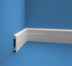 Напольный плинтус РN 100.16 белый 2 м