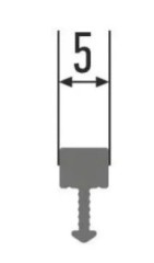 Профиль вставка Т-образная 5х10 мм Progress PITOS 510 латунь шлифованная 2,7 м