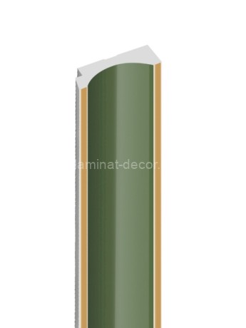 Заказать Финишный молдинг для стеновых панелей HiWood LF139B GN81G 12х34 мм зеленый 2,7 м 