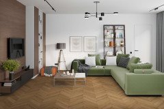 Ламинат SPC Damy Floor Chevron Лувр DF04-Ch 600 х 127 мм 43 класс 22 шт - 1,676 м2 5 мм