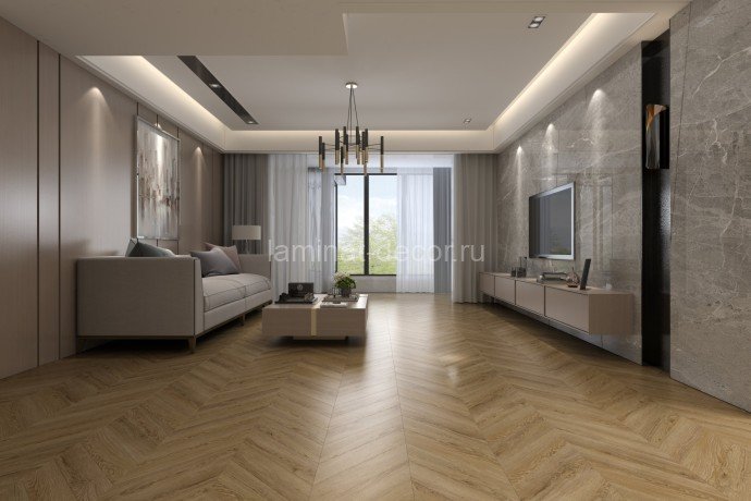 Заказать Ламинат SPC Damy Floor Chevron Лувр DF04-Ch 600 х 127 мм 43 класс 22 шт - 1,676 м2 5 мм 