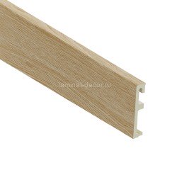 Плинтус для пола ПВХ 80 мм SALAG ALPHA Desert Oak AP8114 пустынный дуб 2.4 м