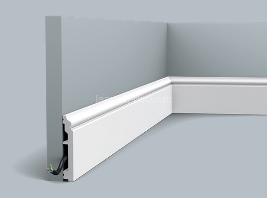 Заказать Напольный плинтус с кабель-каналом гибкий Orac Decor Duropolymer Flex SX173F 2 м 