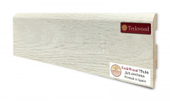 Напольный плинтус МДФ Teckwood цветной Дуб Арктика 75х16х2150 мм