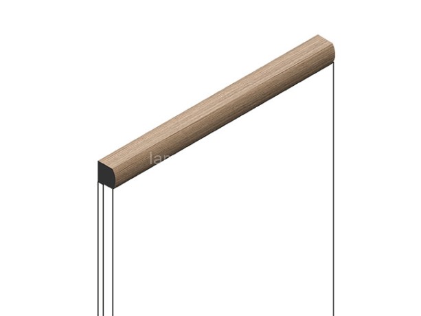 Заказать Декоративный молдинг для стен и потолков 15х15 мм HiWood D15V2 BR417 цвет под дерево 2.7м 