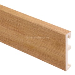 Плинтус для пола ПВХ 80 мм SALAG ALPHA Solid Oak AP8135 массив дуба 2.4 м