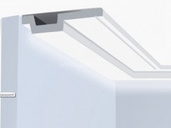 Потолочный плинтус 115х22 мм Hiwood A115V1 белый 2 м