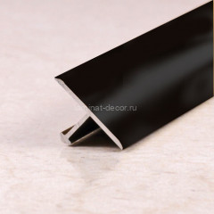 Алюминиевый Т-профиль ПТ-10 Черный глянец 2,7 м