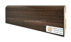 Напольный плинтус МДФ Teckwood цветной Темный Орех 75х16х2150 мм