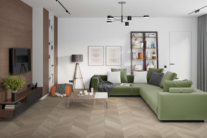 Заказать Ламинат SPC Damy Floor Chevron Пале-Рояль DF02-Ch 600 х 127 мм 43 класс 22 шт - 1,676 м2 5 мм 