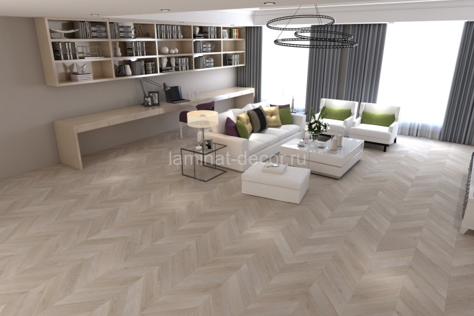 Заказать Ламинат SPC Damy Floor Chevron Пале-Рояль DF02-Ch 600 х 127 мм 43 класс 22 шт - 1,676 м2 5 мм 