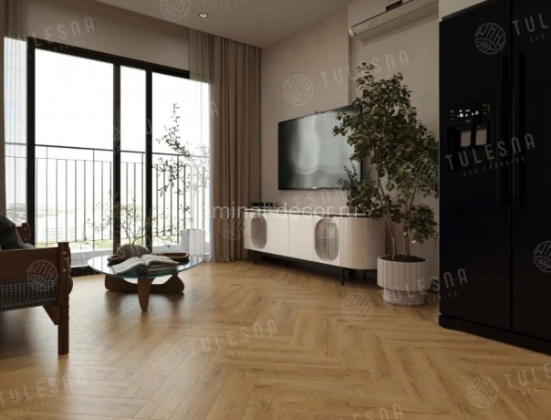 Заказать Каменно-полимерный ламинат SPC Alpine Floor Tulesna Art Parquet 1005-11 Nobile 43 класс 600х125х4 мм замок 4V-Groove фаска упаковка 1.95 м2 