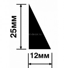 Молдинг 25х12 мм Hiwood TR25 белый 2,7м