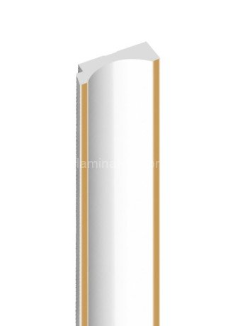 Заказать Финишный молдинг для стеновых панелей HiWood LF139B W41G 12х34 мм белый-бежевый 2,7 м