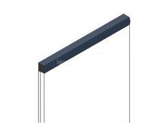 Декоративный молдинг для стен и потолков 15х15 мм HiWood D15V2 BU22 цвет под дерево 2.7м