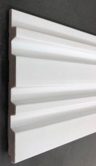 Стеновая панель Hiwood LV122 NP белая 120х12 мм 2,7 м