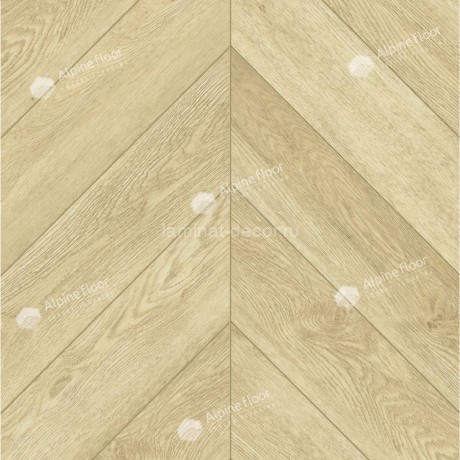 Заказать Каменно-полимерный ламинат SPC Alpine Floor Chevron Alpine ECO 18-2 Дуб Ваниль Селект Chevron замок 4V-Groove фаска 600х127х5 мм 43 класс упаковка 1.6764 м2 16 кг 