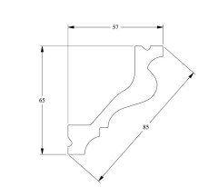 Потолочный плинтус Orac Decor Purotouch C200 2 м