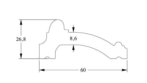 Заказать Молдинг Orac Decor Duropolymer PX113 2 м 