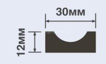 Молдинг 30х12 мм Hiwood P30 белый 2,7 м