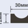 Заказать Молдинг 30х12 мм Hiwood P30 белый 2,7 м