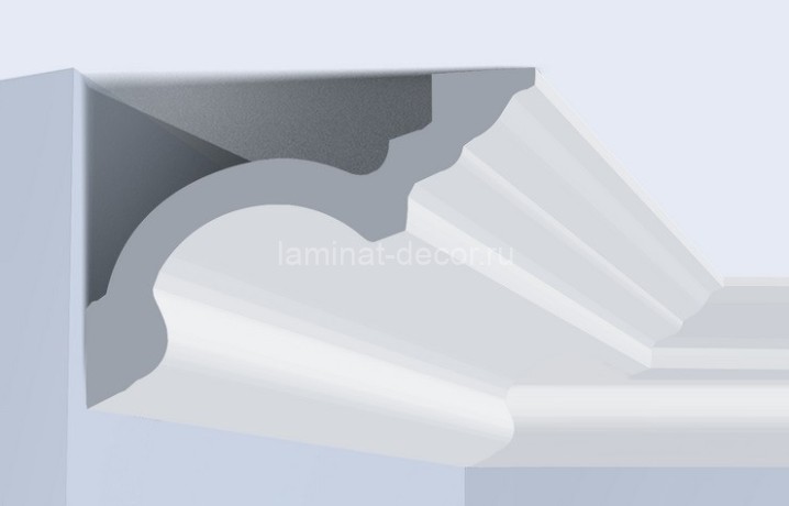 Заказать Потолочный плинтус 130х95 мм Hiwood A160 белый 2 м 