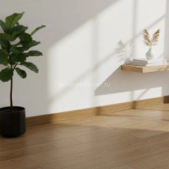 Плинтус для пола ПВХ 80 мм SALAG ALPHA CL Dab Kruger AP8140 дуб 2.4 м