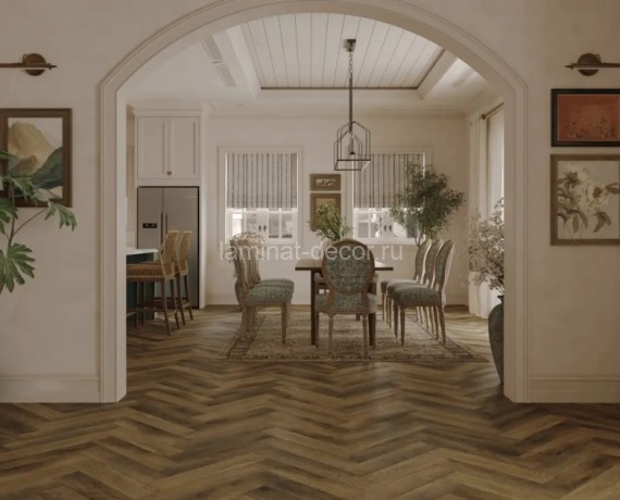 Заказать Каменно-полимерный ламинат SPC Alpine Floor Tulesna Art Parquet 1005-14 Oplot 43 класс 600х125х4 мм замок 4V-Groove фаска упаковка 1.95 м2 
