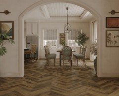 Каменно-полимерный ламинат SPC Alpine Floor Tulesna Art Parquet 1005-14 Oplot 43 класс 600х125х4 мм замок 4V-Groove фаска упаковка 1.95 м2