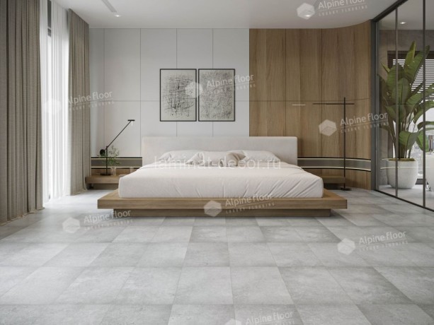 Заказать Каменно-полимерный ламинат SPC Alpine Floor Stone Mineral Core ECO 4-21 Ройал замок 4V-Groove фаска 609,6х304,8х4 мм 43 класс упаковка 2.232 м2 16 кг