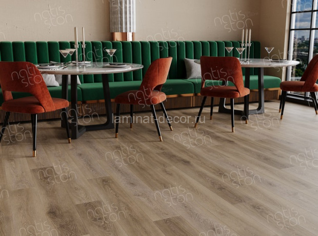 Заказать SPC ламинат NatisSton Essential Kvina 5002-09 43 класс 1220х183 под дерево 4 мм 