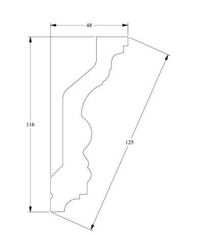 Заказать Потолочный плинтус Orac Decor Purotouch C201 2 м 