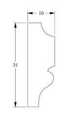 Молдинг Orac Decor Duropolymer PX116 2 м