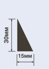 Молдинг 30х15 мм Hiwood TR30 белый 2 м
