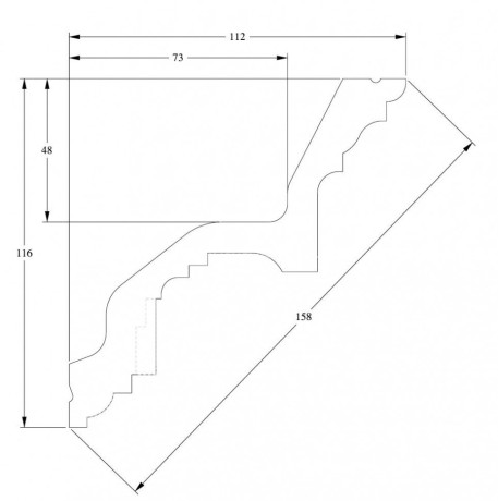 Заказать Потолочный плинтус Orac Decor Purotouch C211 2 м 