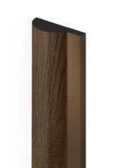 Финишный молдинг для стеновых панелей HiWood LF140A BR489G 12х36 мм под дерево 2,7 м
