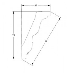 Потолочный плинтус Orac Decor Purotouch C212 2 м