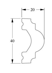 Молдинг Orac Decor Duropolymer PX120 2 м