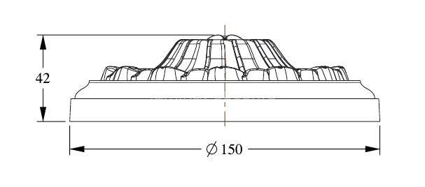 Заказать Потолочная розетка Orac Decor Purotouch R10 диаметром 15 см 