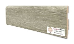 Напольный плинтус МДФ Teckwood цветной Дуб Тундра 75х16х2150 мм