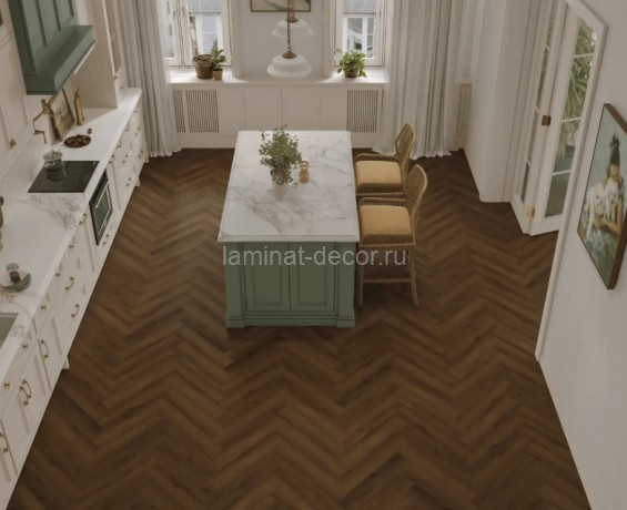 Заказать Каменно-полимерный ламинат SPC Alpine Floor Tulesna Art Parquet 1005-17 Atlant 43 класс 600х125х4 мм замок 4V-Groove фаска упаковка 1.95 м2 