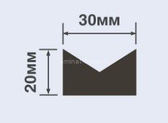 Заказать Молдинг 30х20 мм Hiwood TRV30 белый 2,7 м 