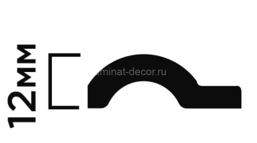 Заказать Финишный молдинг для стеновых панелей HiWood LF140A BR495 12х36 мм под дерево 2,7 м