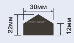Заказать Молдинг 30х22 мм Hiwood TRN30 белый 2,7 м 
