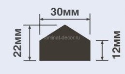 Заказать Молдинг 30х22 мм Hiwood TRN30 белый 2,7 м 