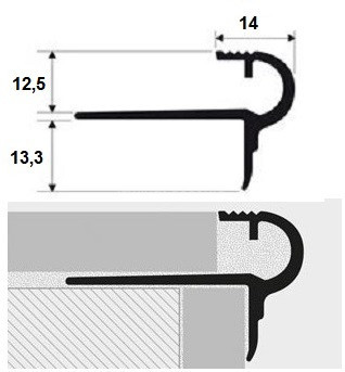 Заказать Латунный F-профиль Progress PSYOL 125 полированная латунь 2,7 м
