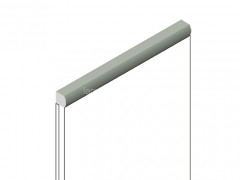 Декоративный молдинг для стен и потолков 15х15 мм HiWood D15V2 GN69 цвет под дерево 2.7м